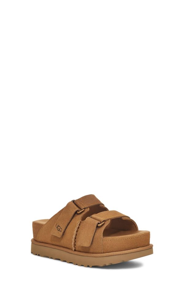 ⁦כפכפי נשים גולדנסטאר היי סלייד חום UGG / Goldenstar Hi Slide⁩ – תמונה ⁦2⁩