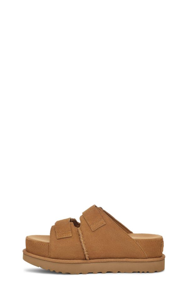 ⁦כפכפי נשים גולדנסטאר היי סלייד חום UGG / Goldenstar Hi Slide⁩ – תמונה ⁦3⁩