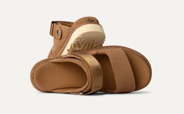 ⁦כפכפי נשים גולדנסטאר היי סלייד סנד UGG / Goldenstar Glide⁩ – תמונה ⁦2⁩