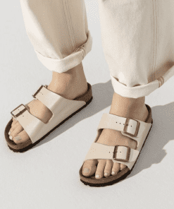 כפכפי בירקנשטוק אריזונה לנשים פרל לבן BIRKENSTOCK / Arizona