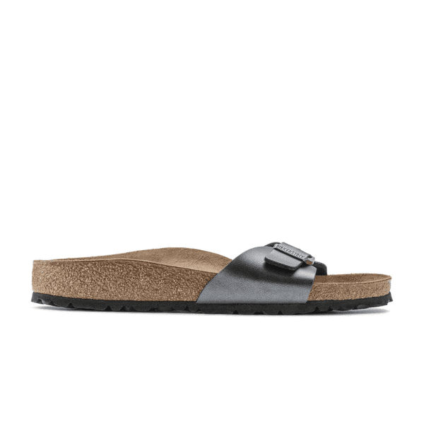 ⁦כפכפי בירקנשטוק מדריד שחור מטאלי לנשים BIRKENSTOCK / MADRID⁩ – תמונה ⁦3⁩