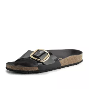 כפכפי בירקנשטוק מדריד אבזם שחור לנשים BIRKENSTOCK / MADRID