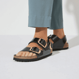 כפכפי בירקנשטוק מילאנו אבזם שחור לנשים BIRKENSTOCK / MILANO