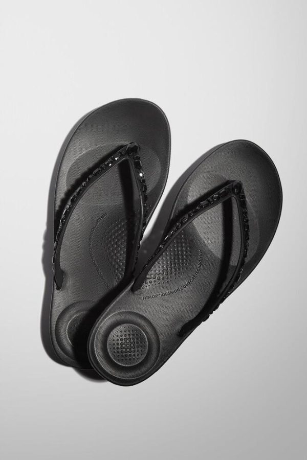⁦FitFlop | JC8-090 כפכפי אייקושין קריסטל שחור⁩ – תמונה ⁦8⁩