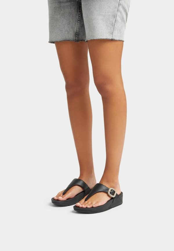 ⁦FitFlop | HN9-001 כפכפי לולו קריסטל עם אבזם שחור⁩ – תמונה ⁦6⁩
