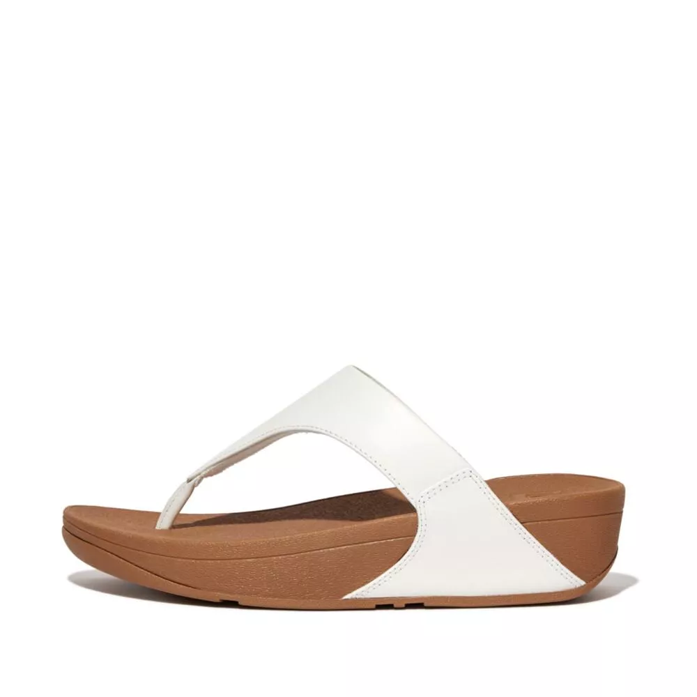 FitFlop Lulu Toe-Post Sandals | I88-024 כפכפי אצבע לנשים בצבע לבן – תמונה 7
