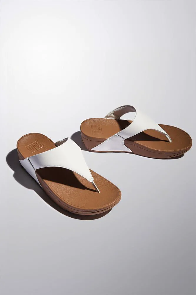 FitFlop Lulu Toe-Post Sandals | I88-024 כפכפי אצבע לנשים בצבע לבן – תמונה 6