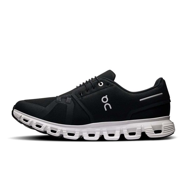 ⁦Cloud 6 M Black | White נעלי ריצה און קלאוד לגבר⁩ – תמונה ⁦3⁩