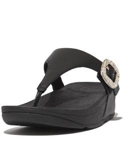 FitFlop | HN9-001 כפכפי לולו קריסטל עם אבזם שחור