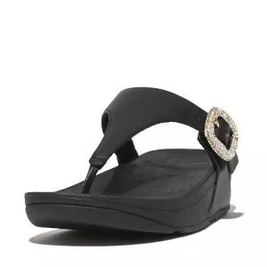 FitFlop | HN9-001 כפכפי לולו קריסטל עם אבזם שחור
