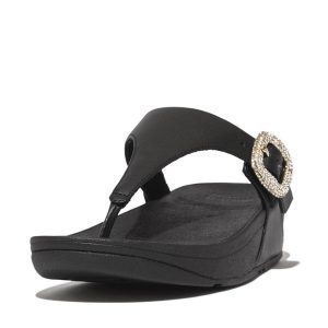 FitFlop | HN9-001 כפכפי לולו קריסטל עם אבזם שחור