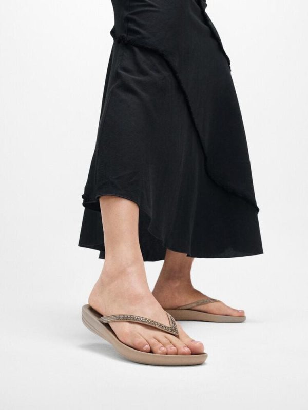 ⁦FitFlop |DG5-C44 כפכפי אייקושין קריסטל אומברה אפור⁩ – תמונה ⁦7⁩