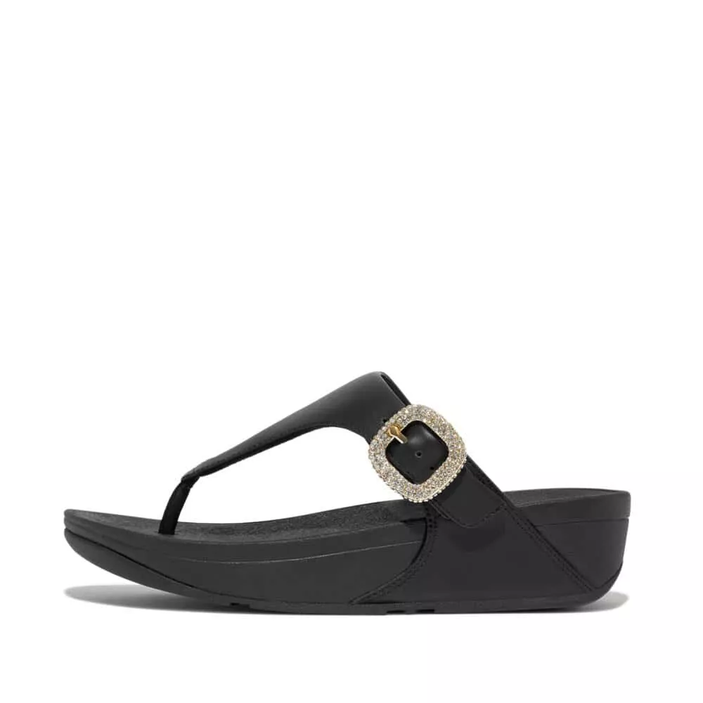 FitFlop | HN9-001 כפכפי לולו קריסטל עם אבזם שחור – תמונה 3