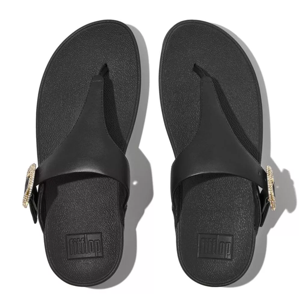 FitFlop | HN9-001 כפכפי לולו קריסטל עם אבזם שחור – תמונה 4