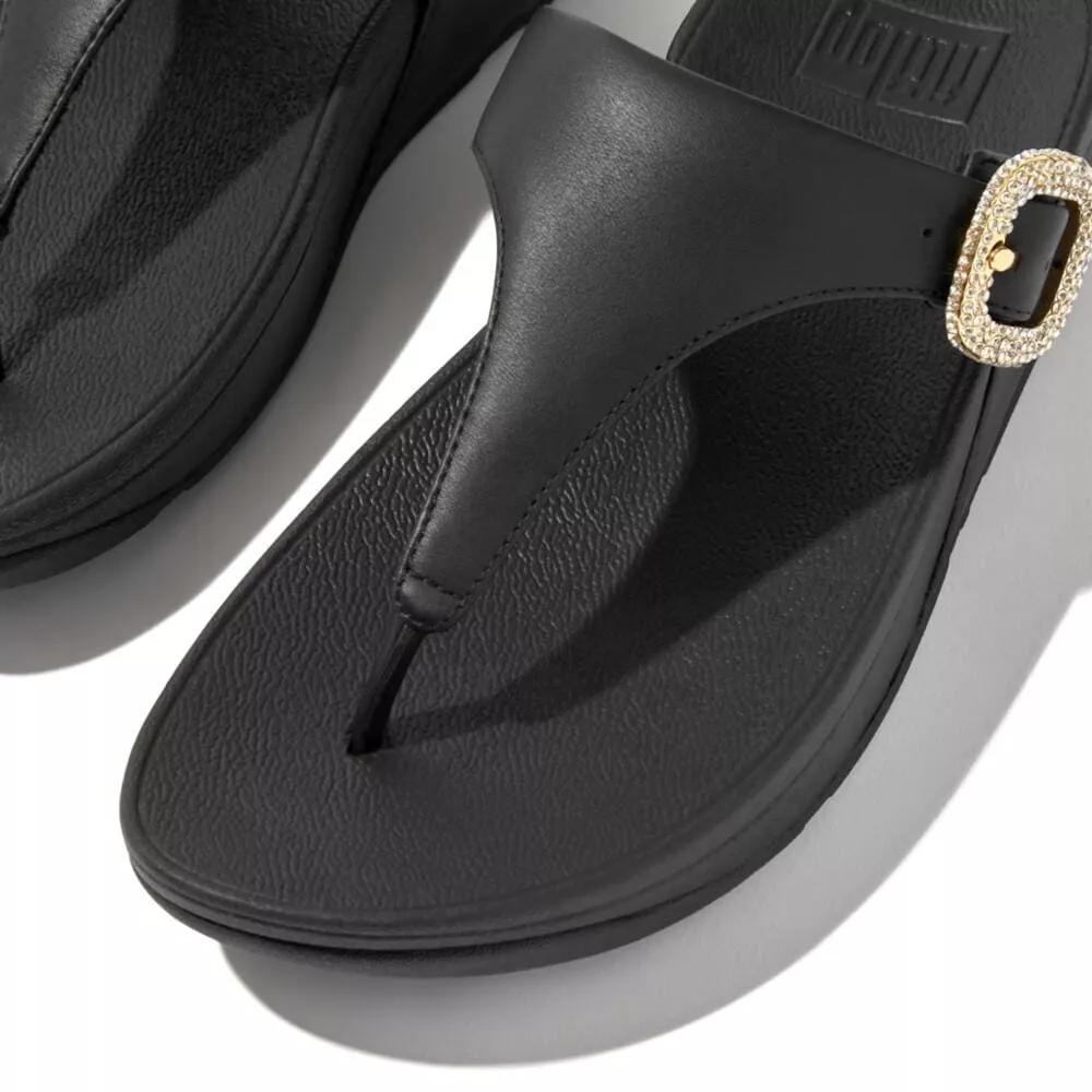 FitFlop | HN9-001 כפכפי לולו קריסטל עם אבזם שחור – תמונה 2