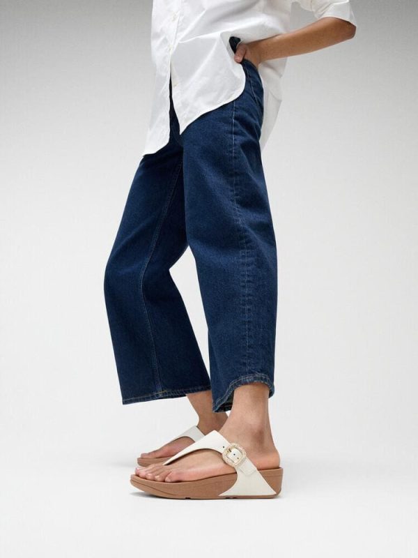 ⁦FitFlop | HN9-194 כפכפי לולו קריסטל עם אבזם לבן⁩ – תמונה ⁦7⁩