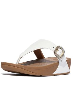 FitFlop | HN9-194 כפכפי לולו קריסטל עם אבזם לבן