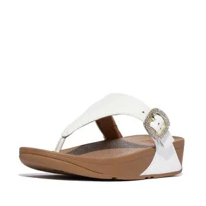 FitFlop | HN9-194 כפכפי לולו קריסטל עם אבזם לבן