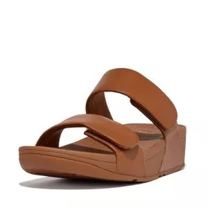 FitFlop Lulu Slide Sandals | FV6-592 כפכפי סלייד לנשים בצבע חום
