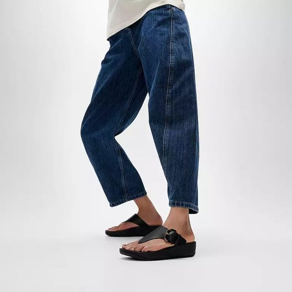 ⁦FitFlop | JE9-090 כפכפי לולו אבזם שחור⁩ – תמונה ⁦4⁩