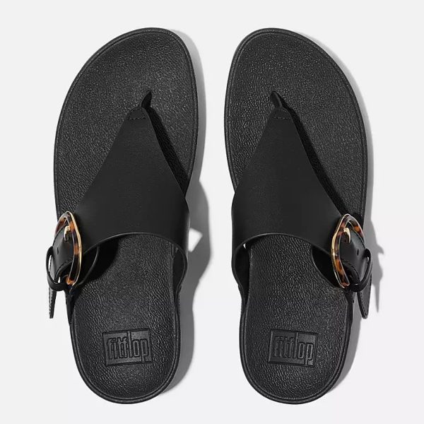 ⁦FitFlop | JE9-090 כפכפי לולו אבזם שחור⁩ – תמונה ⁦3⁩