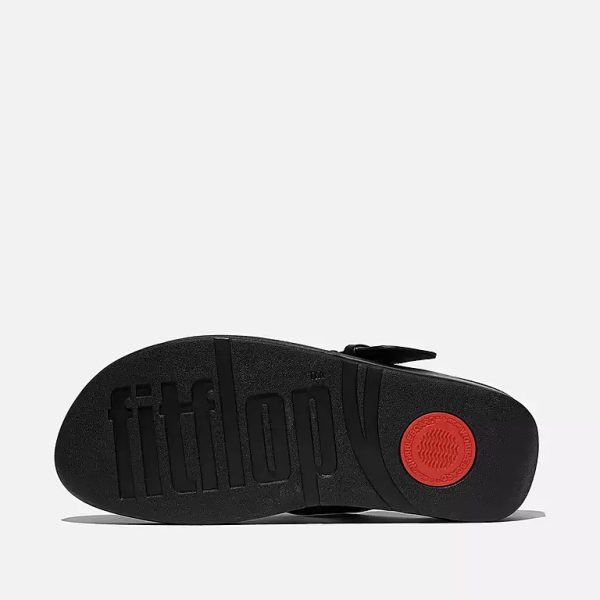⁦FitFlop | JE8-090 כפכפי לולו אבזם קרוס שחור⁩ – תמונה ⁦5⁩