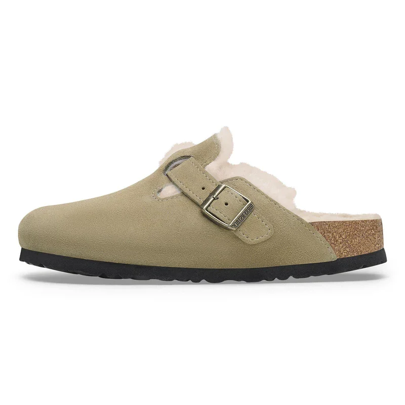 כפכפי בוסטון לנשים טיופ BIRKENSTOCK Boston Shearling