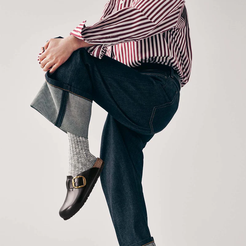 כפכפי בוסטון לנשים שחור BIRKENSTOCK / Boston – תמונה 7