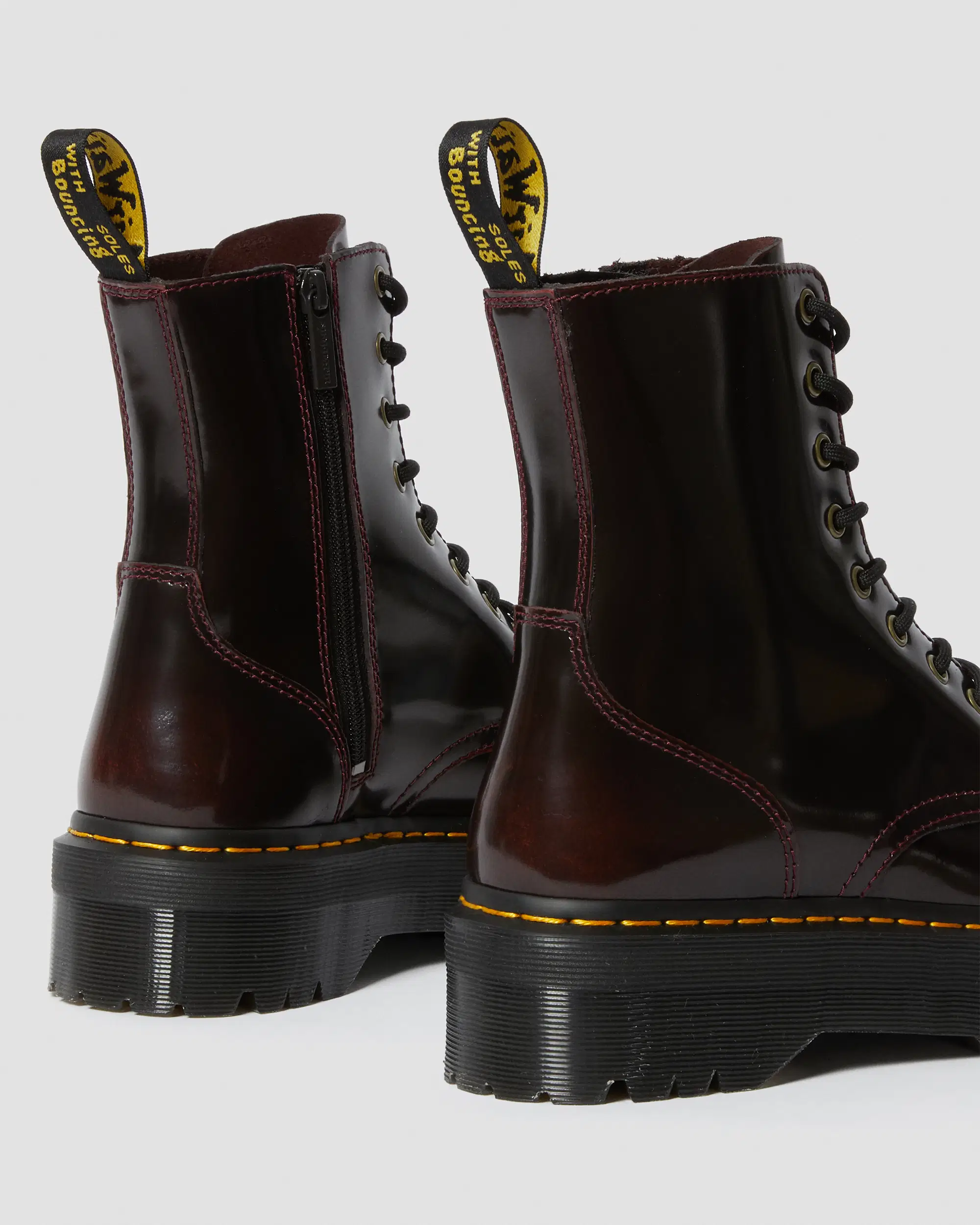 מגפי ג'ידון צ'רי DR. MARTENS Jadon Cherry Red Arcadia – תמונה 4