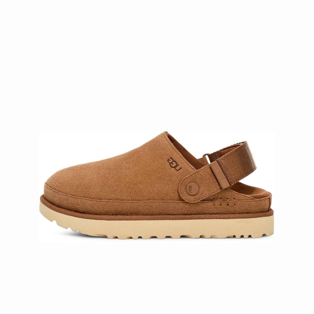 כפכפי גולדן סטאר לנשים חום  UGG Goldenstar Clog Chestnut