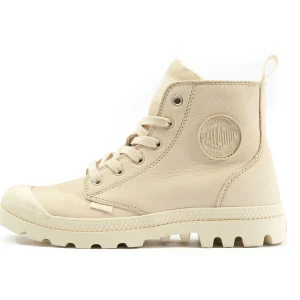 מגפי פלדיום לנשים לבן עור PALLADIUM | PAMPA HI ZIP WL