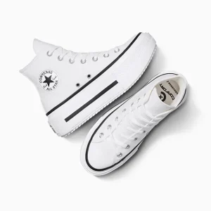 סניקרס קונברס גבוהות לנשים לבן CONVERSE / CTAS LIFT DOUBLE STACK HI