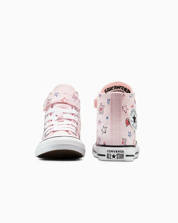 סניקרס קונברס גבוהות ילדים ורוד עדין CONVERSE /  CTAS 1V HI SPORTY – תמונה 4