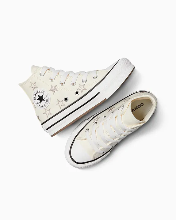 סניקרס קונברס גבוהות ילדים בז' CONVERSE / CTAS EVA LIFT HI – תמונה 4