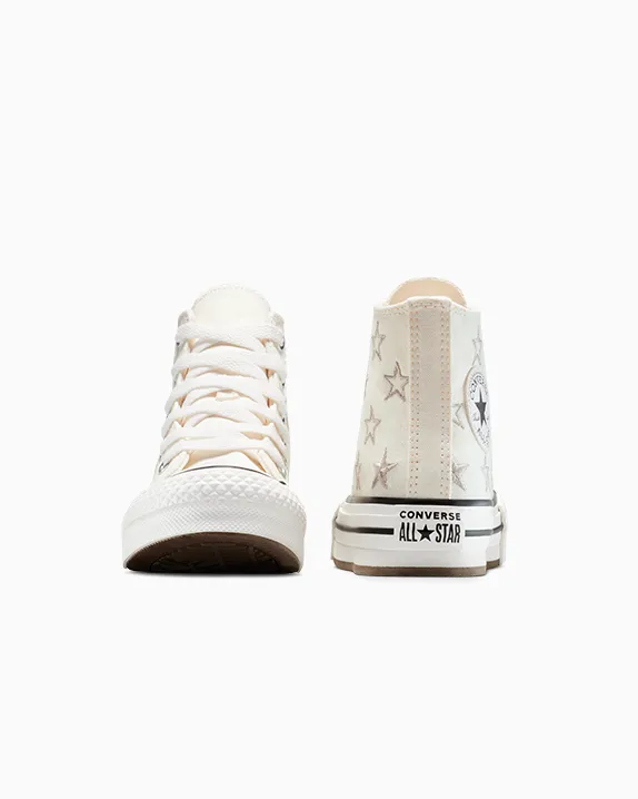 סניקרס קונברס גבוהות ילדים בז' CONVERSE / CTAS EVA LIFT HI – תמונה 3