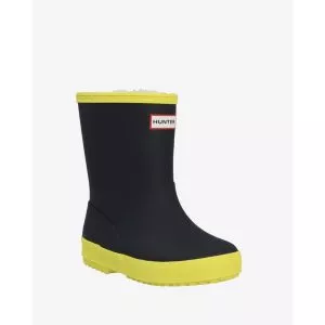 מגפי גשם לילדים שחור צהוב Hunter / Kids First Classic Rain Boots