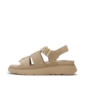 FitFlop | AT3-923 סנדלי GEN-FF בסגנון דייגים מזמש בז'