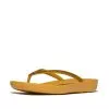 FitFlop iQushion Sparkle Toe-Post R08-D65 כפכפי אצבע לנשים עם נצנוץ בצבע כתום