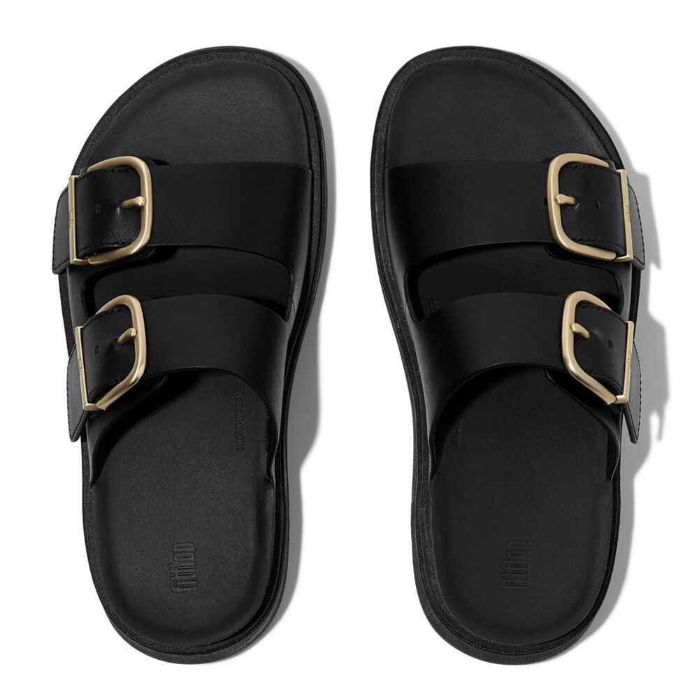 FitFlop GEN-FF Slides B1J-001 כפכפי נשים ג'ן בצבע שחור – תמונה 3