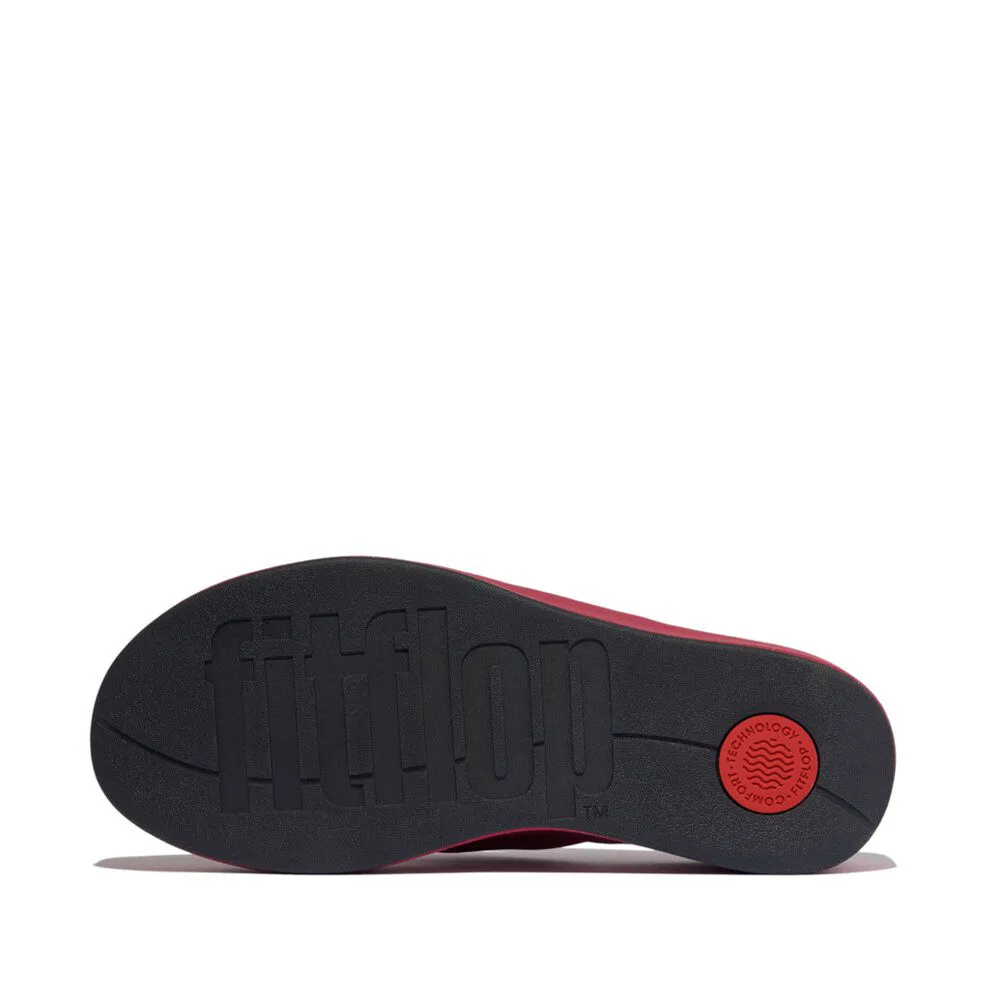 FitFlop Wedge Platform Sandals JF8-D47 סנדלי פלטפורמה לנשים בצבע אדום – תמונה 6