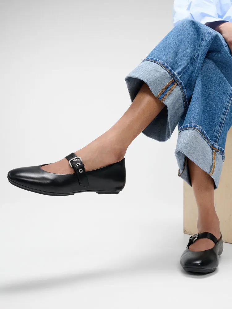 FitFlop | E3D-090 נעלי בלרינה Delicato לנשים שחור – תמונה 6