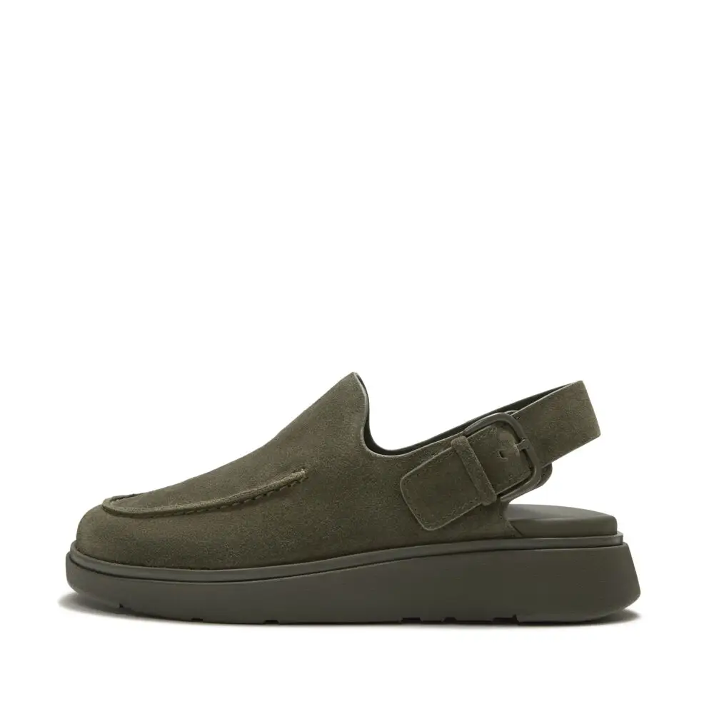 FitFlop | A9H-B77 כפכפי מיול GEN-FF עם רצועה אחורית לנשים זית כהה – תמונה 4