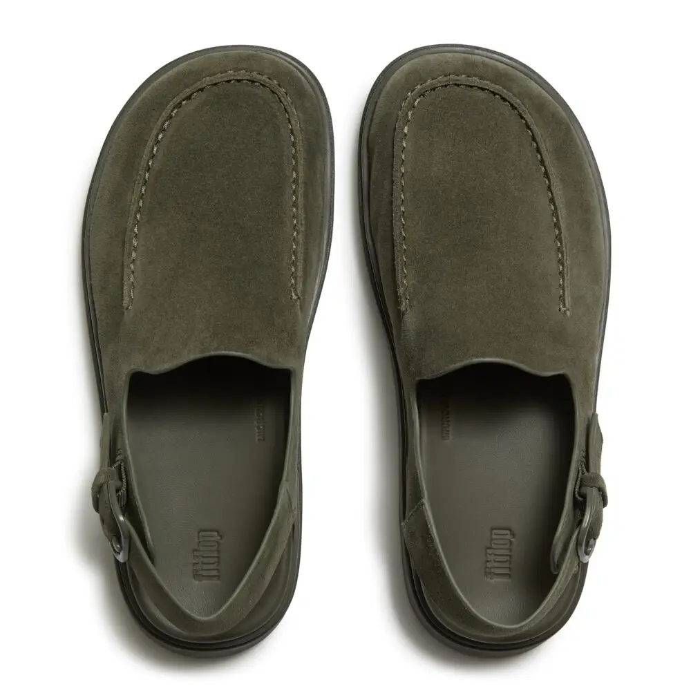 FitFlop | A9H-B77 כפכפי מיול GEN-FF עם רצועה אחורית לנשים זית כהה – תמונה 3