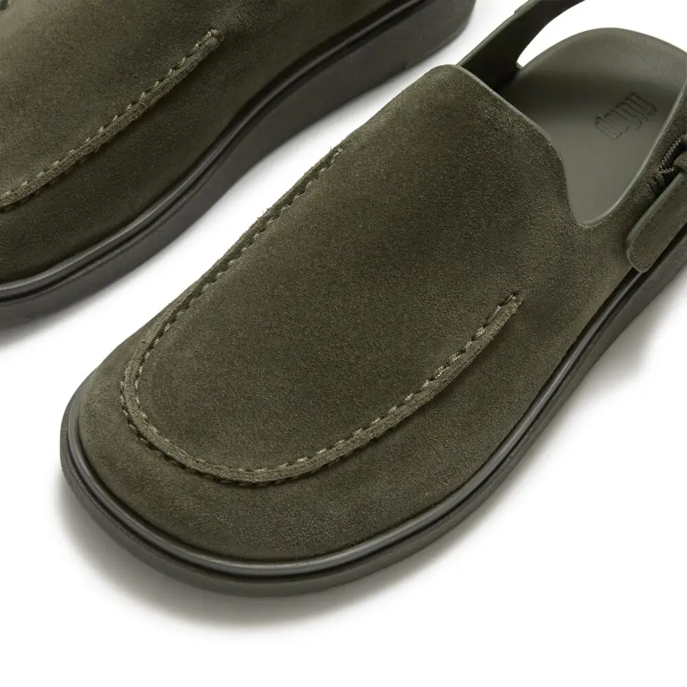 FitFlop | A9H-B77 כפכפי מיול GEN-FF עם רצועה אחורית לנשים זית כהה – תמונה 2