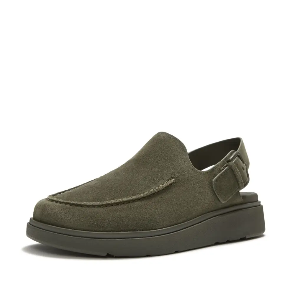 FitFlop | A9H-B77 כפכפי מיול GEN-FF עם רצועה אחורית לנשים זית כהה