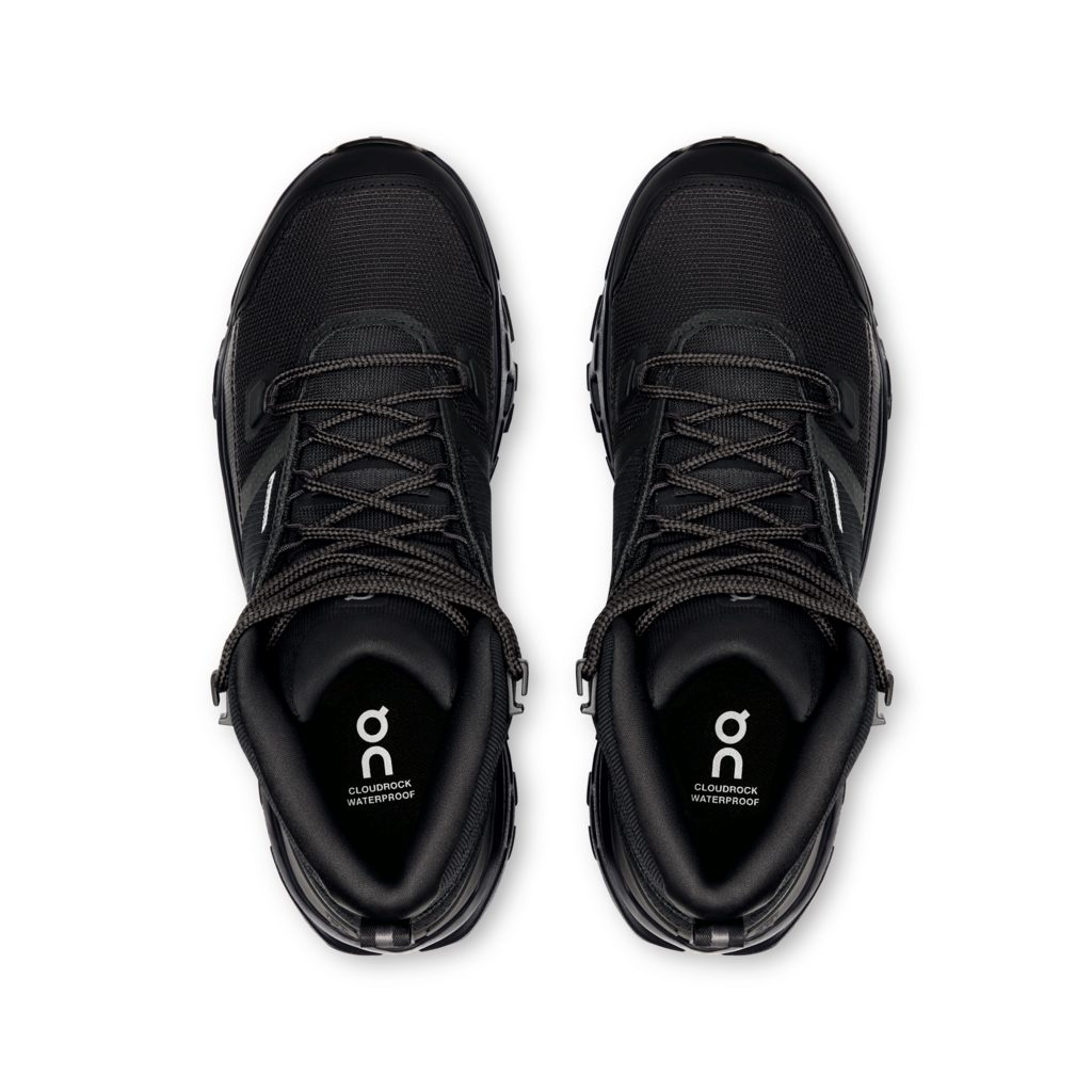 ON Cloudrock Mid WP 1 W Black | Black נעלי טיולים אטומות למים און קלאוד לנשים – תמונה 4