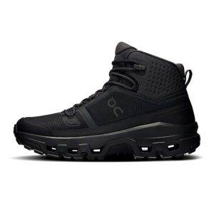 ON Cloudrock Mid WP 1 W Black | Black נעלי טיולים אטומות למים און קלאוד לנשים